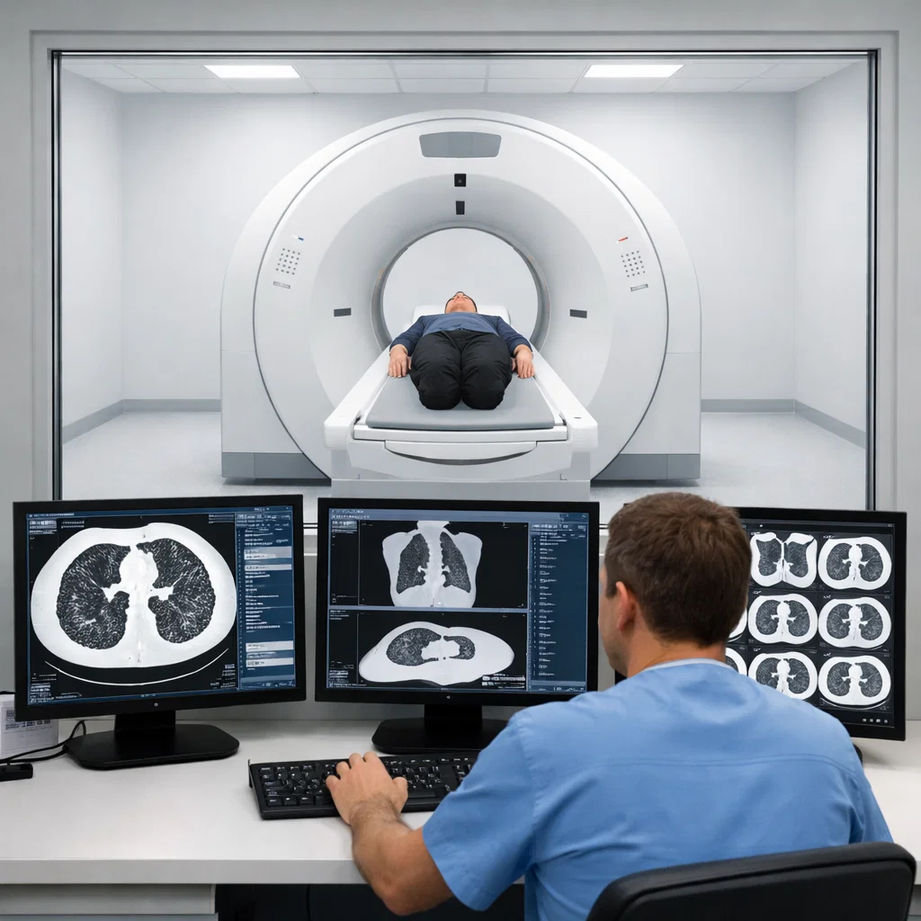 Yüksek Çözünürlüklü Akciğer BT (HRCT)