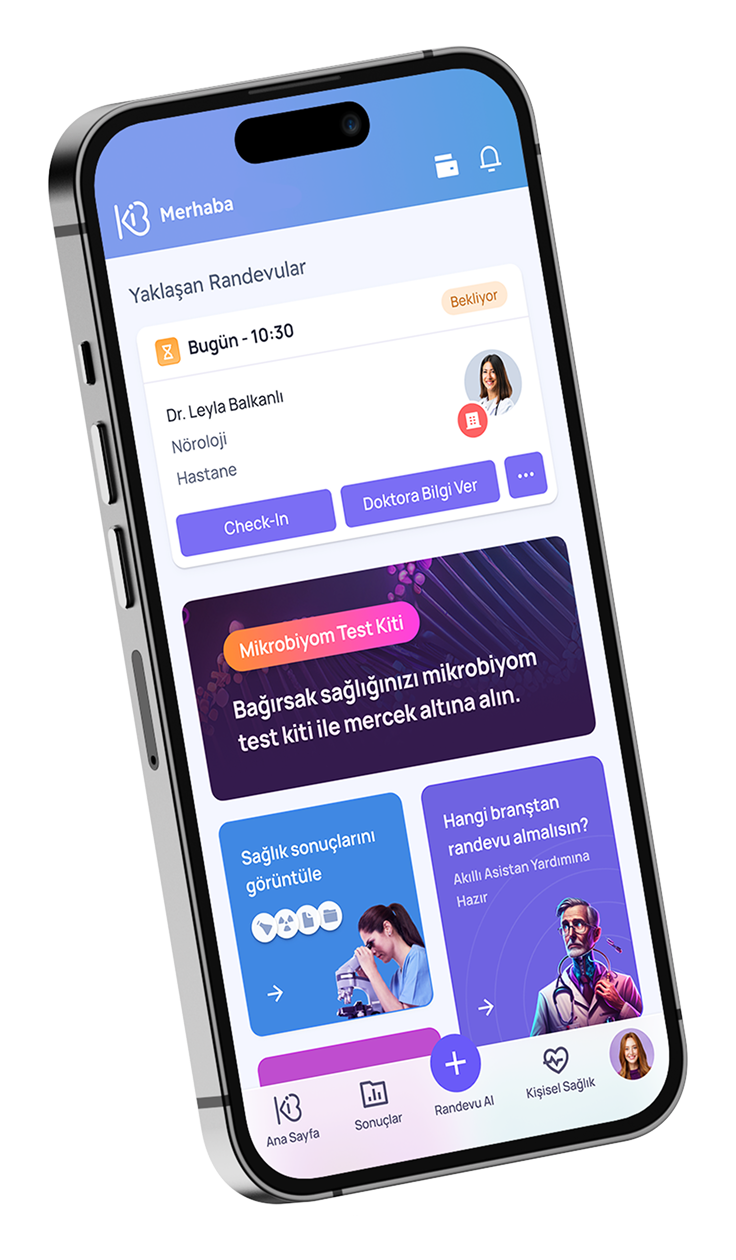 Kendine İyi Bak mobil uygulaması telefon ekranı