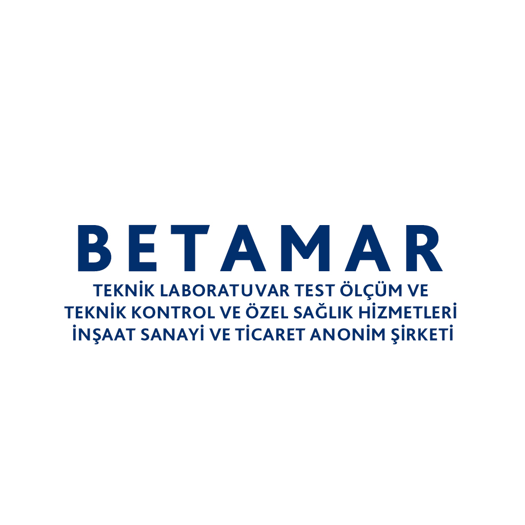 BETAMAR TEKNİK LABORATUVAR TEST ÖLÇÜM VE TEKNİK KONTROL VE ÖZEL SAĞLIK HİZ. İNŞ. SAN. VE TİC. A.Ş. logosu